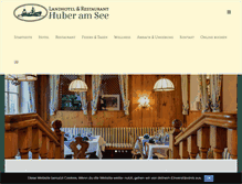 Tablet Screenshot of landhotel-huber.de